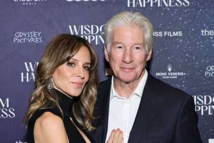 Richard Gere’s wife Alejandra, 43, showcases toned physique in plunging black swimsuit