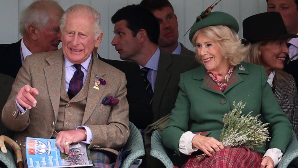 King Charles and Queen Camilla catch the giggles in heartwarming moment