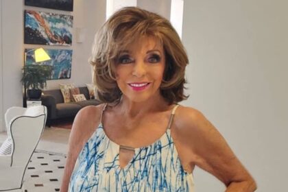 Joan Collins, 93, is ageless in glamorous off-the-shoulder dress amid St Tropez getaway