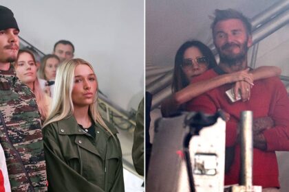 David, Victoria and Harper Beckham couldn’t look prouder as they support Cruz Beckham at Reading Festival