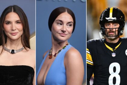Shailene Woodley and Olivia Munn share a moment at the Emmys amid Aaron Rodgers drama