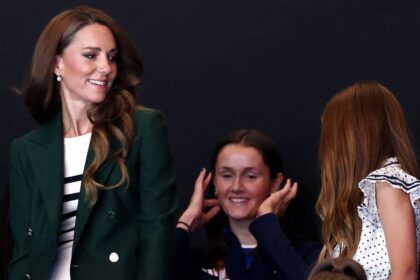 Kate Middleton twins with daughter Princess Charlotte as she makes surprise appearance alongside Prince George and Prince Louis