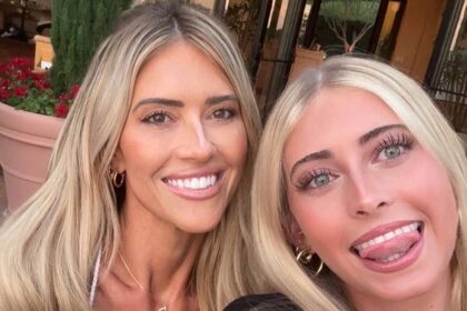 Christina Haack, 43, looks jaw-dropping in tiny pink bikini at luxury five-star resort with lookalike teen daughter