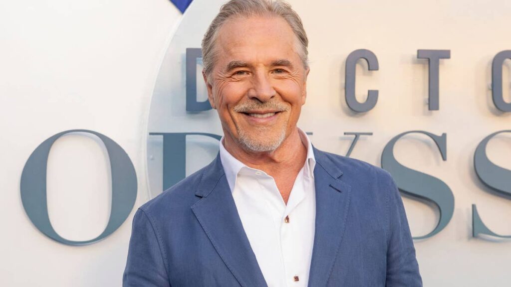 Don Johnson, 76, makes rare appearance with handsome youngest son Deacon, 20, at college frat house