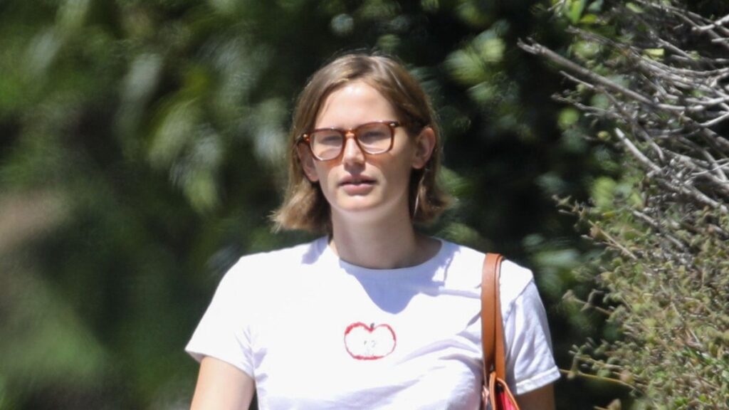 Violet Affleck shows off her height in red shorts on summer break LA outing