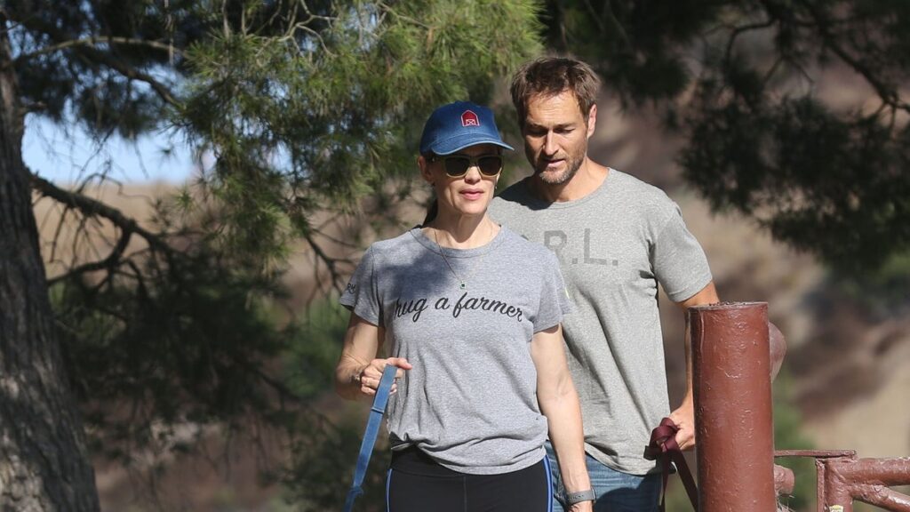 Jennifer Garner and John Miller fuel wedding talk on dog walk