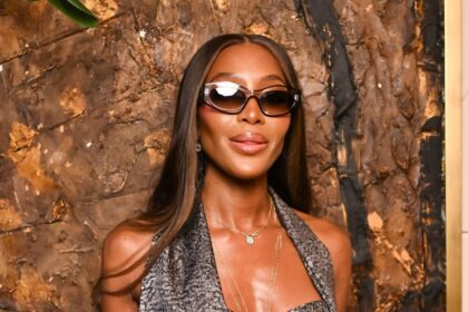 Naomi Campbell rocks pink bikini while teaching her kids to surf in Saint-Tropez