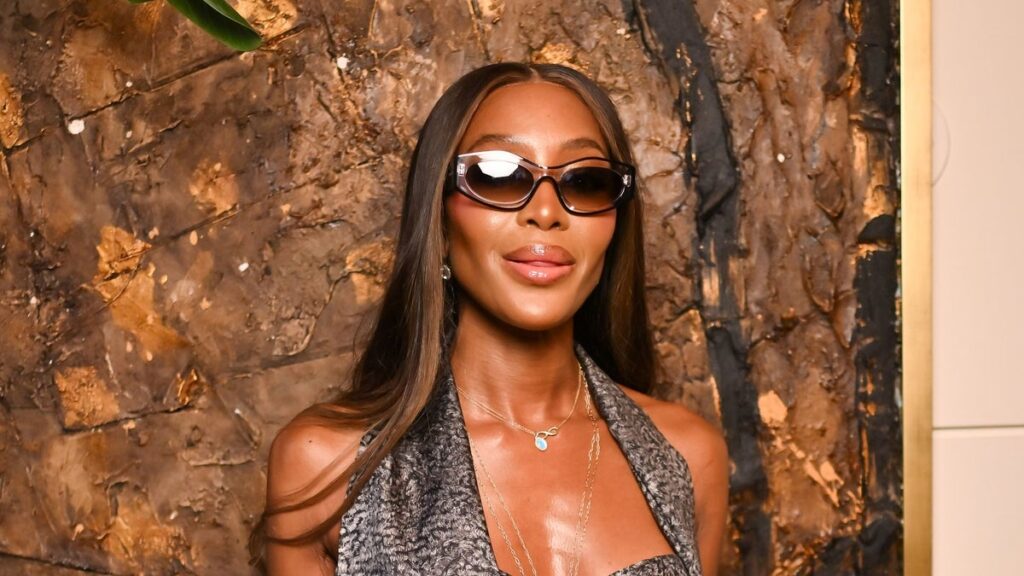 Naomi Campbell rocks pink bikini while teaching her kids to surf in Saint-Tropez