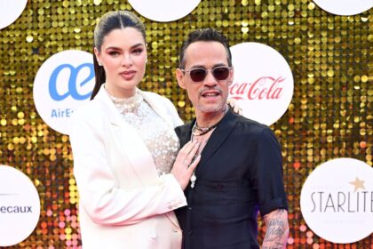 Marc Anthony and Nadia Ferreira dazzle on their first red carpet after the birth of their baby girl Myla