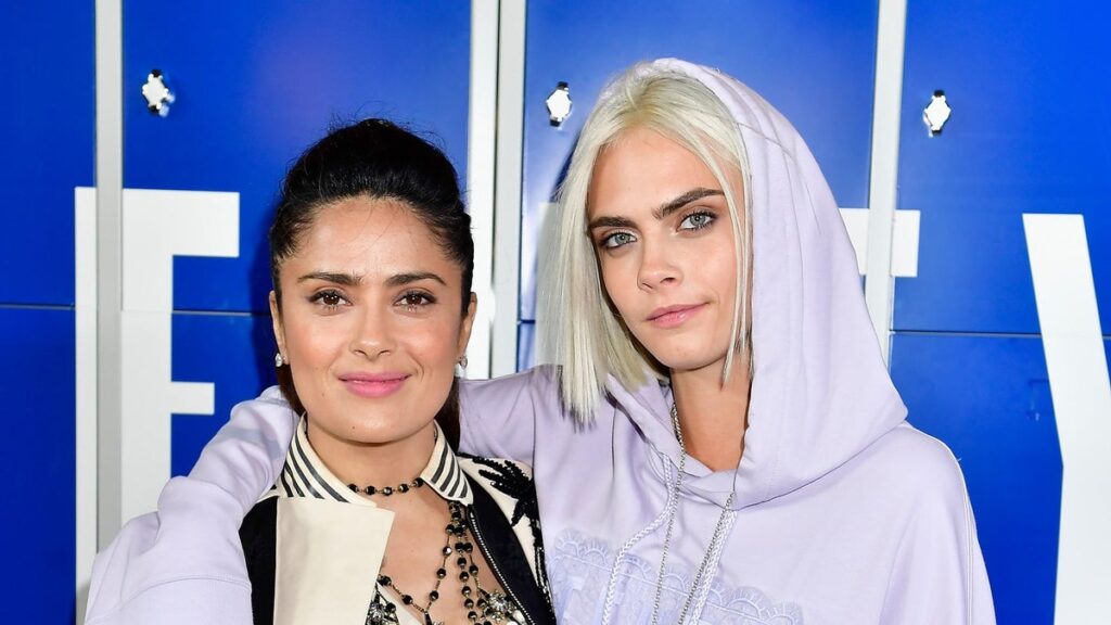 Salma Hayek steps behind the camera — with Cara Delevingne as a star