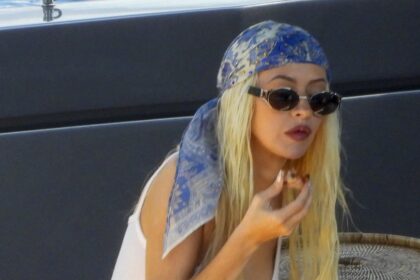 Christina Aguilera packs heavily on the PDA with Matthew Rutler