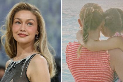 Gigi Hadid’s daughter Khai soaks up the sun in rare photos from beach vacation