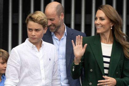 Prince George’s rare family outing before Eton