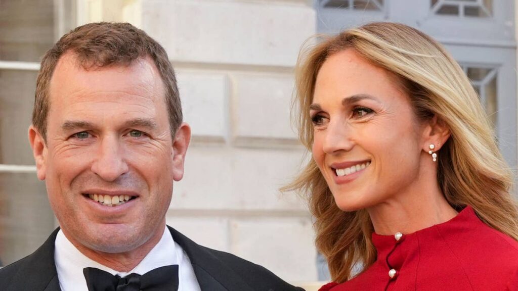 Smiling Harriet Phillips is radiant in flattering dress for loved-up appearance with new husband Peter Phillips