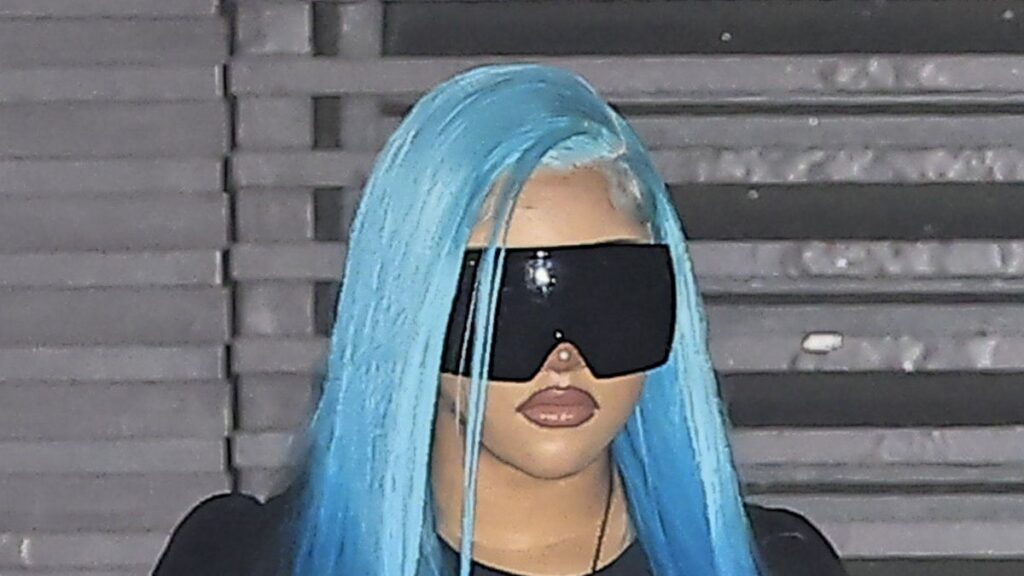 North West, 13, turns heads with new thigh piercings and electric blue hair in Malibu