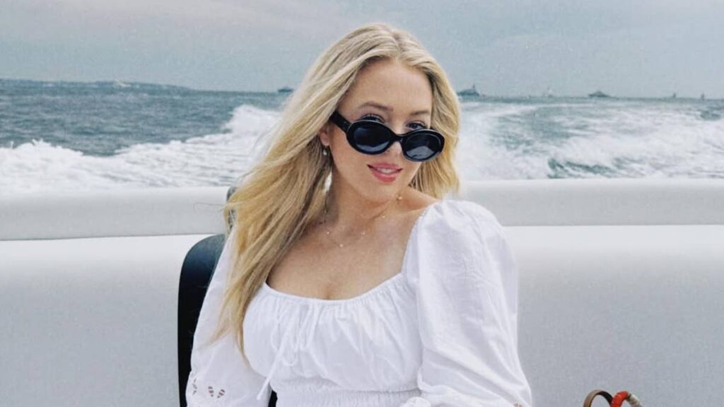 Tiffany Trump showcases long legs in tiny mini skirt during sun-soaked vacation