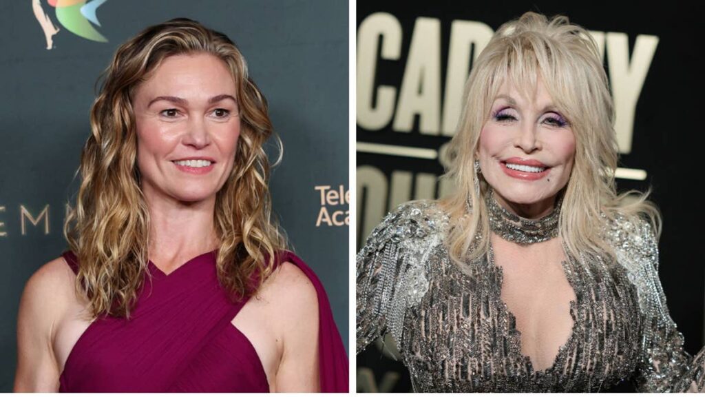 Julia Stiles pays tribute to Dolly Parton during Dancing With the Stars debut