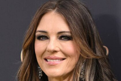 Smiling Elizabeth Hurley, 61, is a bombshell in glamorous bikini on summer holiday