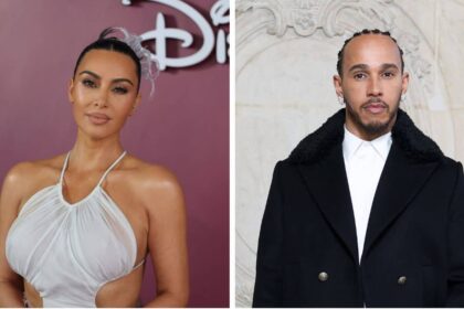 Lewis Hamilton shares rare loved-up photos with girlfriend Kim Kardashian
