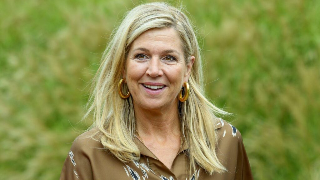 Queen Máxima transforms her silky brown dress with one bold statement accessory amid busy royal week