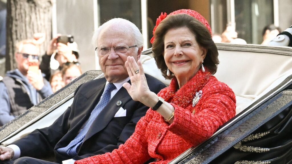 Queen Silvia of Sweden, 82, climbs a firefighting plane battling Belgium’s worst wildfire on record