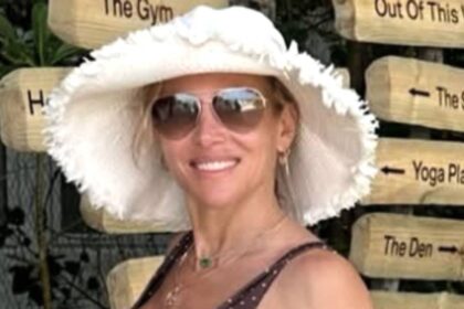 Elsa Pataky, 50, shows off incredible physique in thong bikini and sheer lace trousers