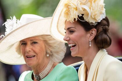 Moment Kate Middleton is told off by Queen Camilla during public royal outing