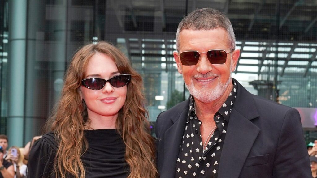 Antonio Banderas beams with pride as daughter Stella joins him on the red carpet