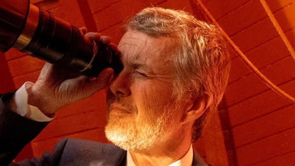 King Frederik of Denmark surprises with glasses look as he leads royal solar eclipse watchers