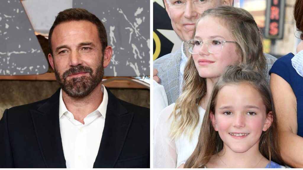 Ben Affleck’s kids Violet and Fin look so grown up during rare night out with dad