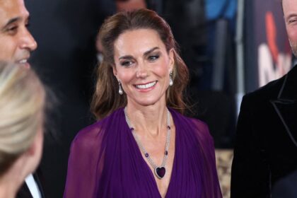 Princess Kate steps out in purple gown with a 103-year-old royal jewel rarely seen in public
