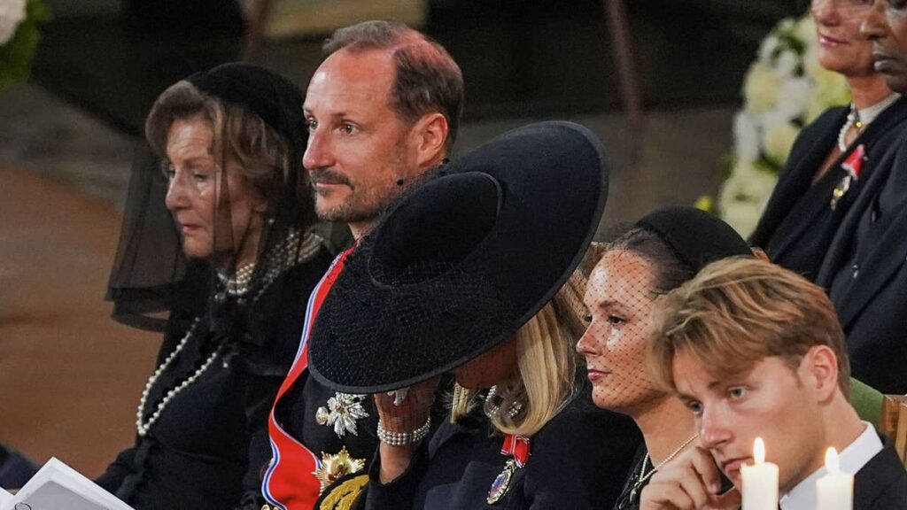 Awkward moment King Harald’s funeral is interrupted by phone ringing