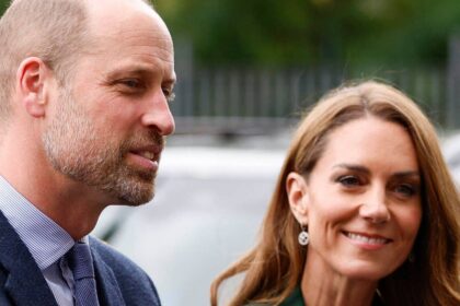 Prince William and Kate Middleton surprise Kevin Sinfield as they step out for moving visit in Leeds