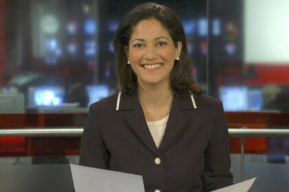 BBC news presenter Mishal Husain poses with ‘copy-and-paste’ lookalike son in ultra-rare photo