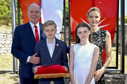 Princess Charlene Channels Queen Letizia in Elegant Black Dress