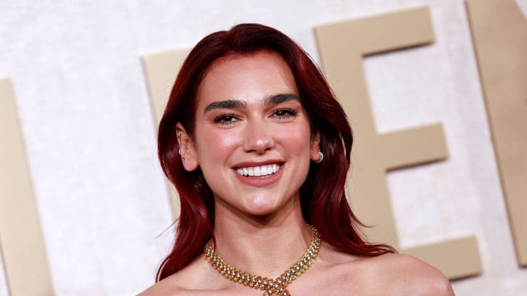 Dua Lipa sends fans wild with daring see through blue string top