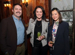 LOS ANGELES, CALIFORNIA - MARCH 11: (L-R) Jimmy Hilburn, CMO, Starz, Alexys Ruiz Coronel, Director & Head of US Entertainment & Telecommunications, Amazon Ads and Pia Chaozon Barlow, EVP, Originals Marketing, HBO/Max attend the Variety Future of Marketing Dinner presented by Amazon Ads at A.O.C. on March 11, 2025 in Los Angeles, California.  (Photo by Amy Sussman/Variety via Getty Images)