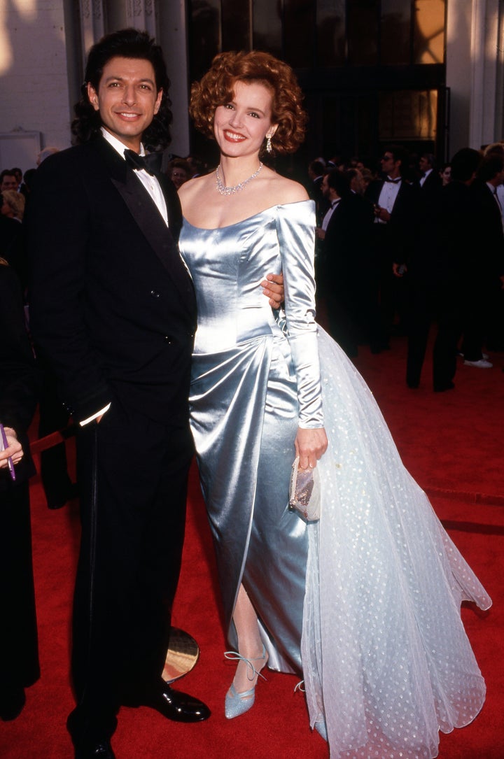 Davis with her partner at the time, Jeff Goldblum, during the 61st Annual Academy Awards in which she won Best Actress in a Supporting Role for her turn in 1989’s “The Accidental Tourist.”