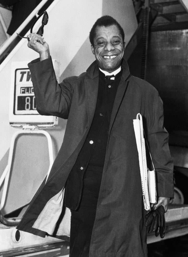 James Baldwin arriving to New York City from Paris in 1965.