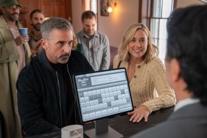 THE FOUR SEASONS. (L to R) Steve Carell as Nick and Erica Henningsen as Ginny in Episode 105 of The Four Seasons. Cr. Jon Pack/Netflix © 2024