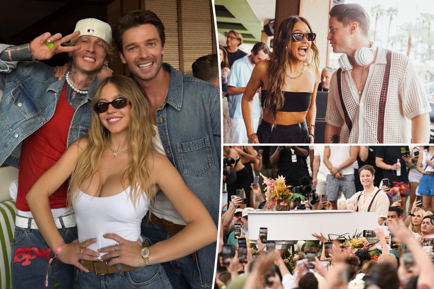 Inside the Palm Tree Beach Club Las Vegas opening: Sydney Sweeney, MGK, more