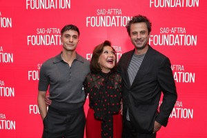 NEW YORK, NEW YORK - JUNE 03: Gideon Glick, Kelly Bishop and Luke Kirby attend SAG-AFTRA Foundation Conversations - "Étoile" Screening And Conversation at SAG-AFTRA Foundation Robin Williams Center on June 03, 2025 in New York City. (Photo by Theo Wargo/Getty Images)