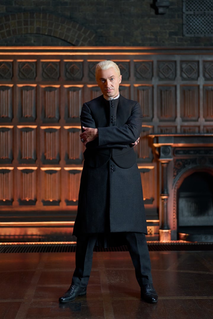 Felton admitted he “immediately started crying” when he donned Draco’s iconic blond wig again for his upcoming Broadway role.