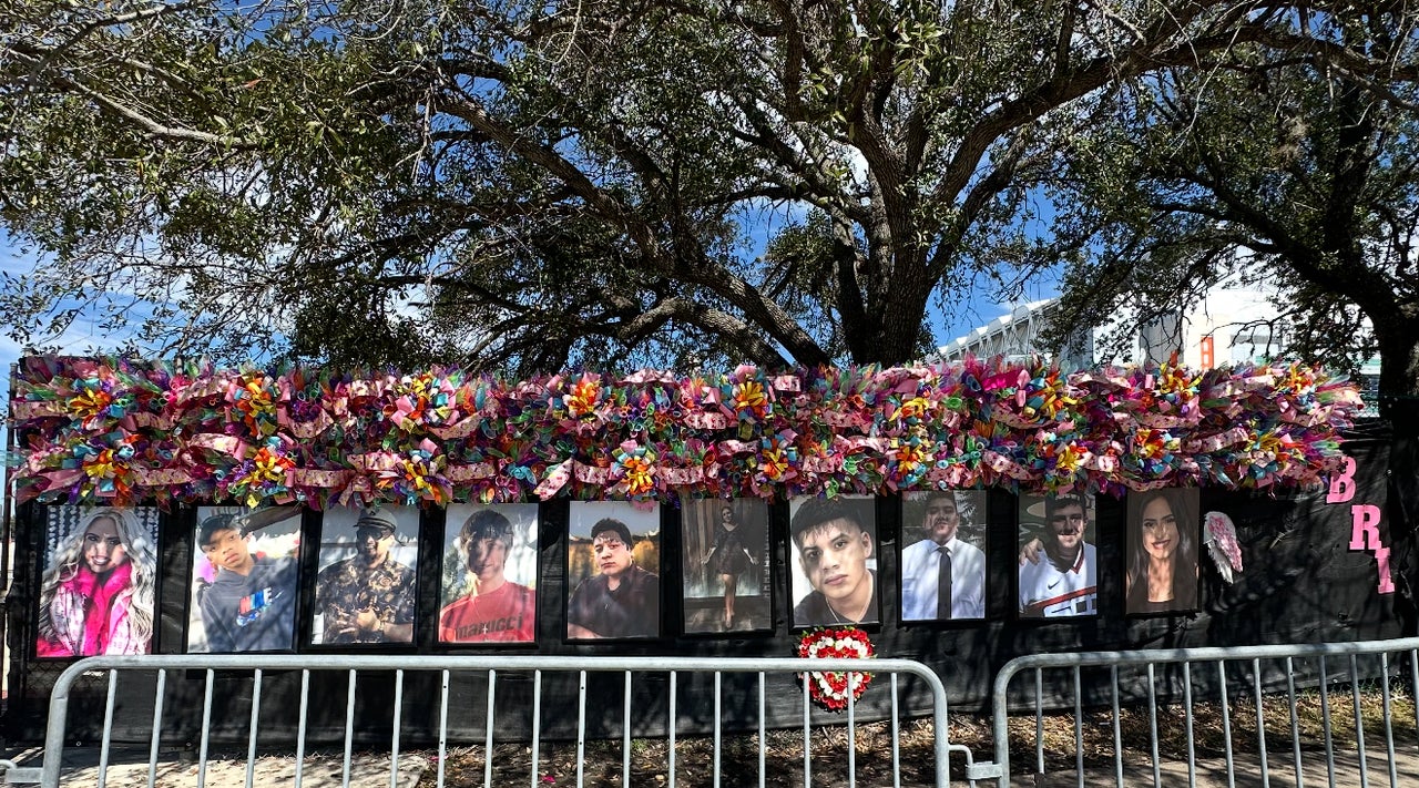 Madison pictured at a memorial alongside the other nine Astroworld victims, who include Ezra Blount, 9; John Hilgert, 14; Brianna Rodriguez, 16; Jacob E. Jurinek, 20; Axel Acosta, 21; Franco Patino, 21; Bharti Shahani, 22; Rudy Peña, 23; and Danish Baig, 27.
