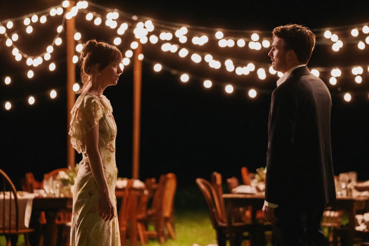 Johnson as Lucy and Chris Evans as John in "Materialists."