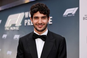 A still image of Esteban Ocon at the "F1" world premiere.