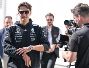 A still image of George Russell at the Canadian Grand Prix.