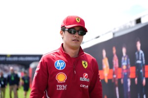 A still image of Zhou Guanyu arriving for the first practice session ahead of F1 Grand Prix of Canada.