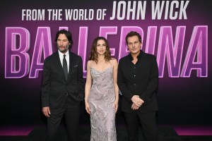 Keanu Reeves, Ana de Armas, Len Wiseman at Lionsgate's "Ballerina" Los Angeles special screening held at the TCL Chinese Theatre on June 03, 2025 in Los Angeles, California. (Photo by Michael Buckner/Variety via Getty Images)